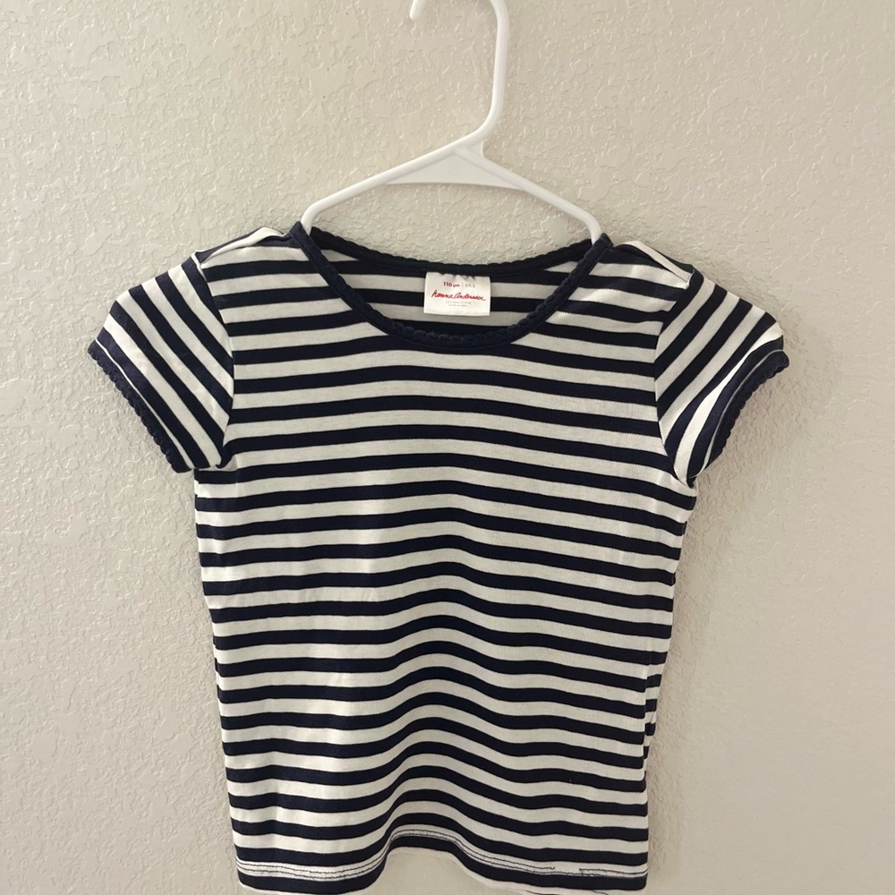 Navy Striped Kids Shirt by Hanna Andersson
